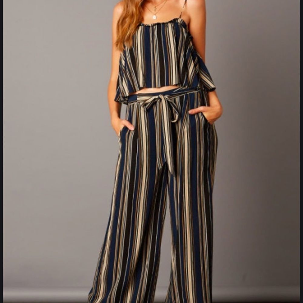 COTTON CANDY 2 Piece Pant & Crop Top - NWT